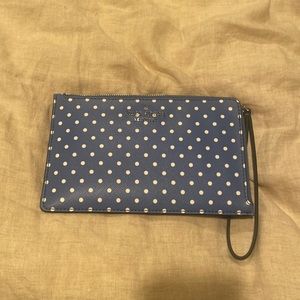 NWT Blue Kate Spade Wristlet